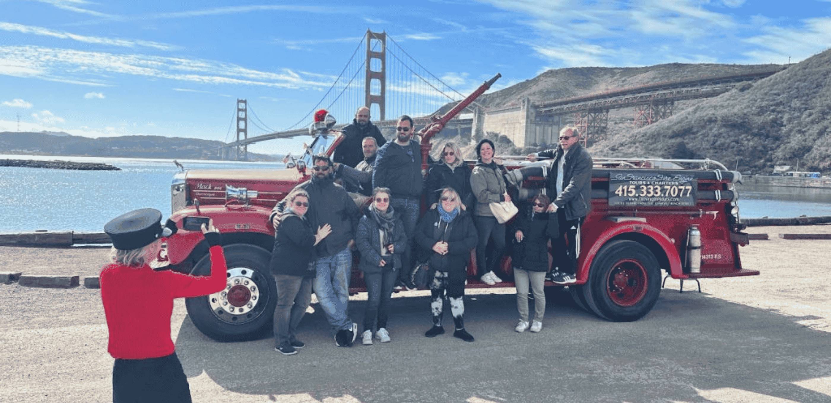Tour en camion de pompier vintage