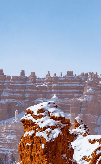 Le Parc National de Bryce Canyon enneigé