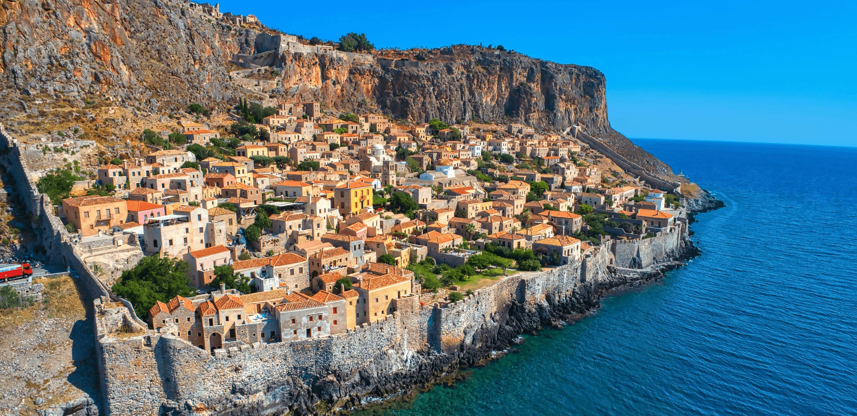 Monemvassia, la cité fortifiée sur son rocher