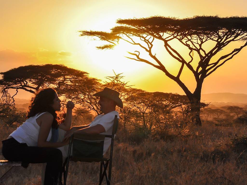 Cocktail et safari dans le Grumeti