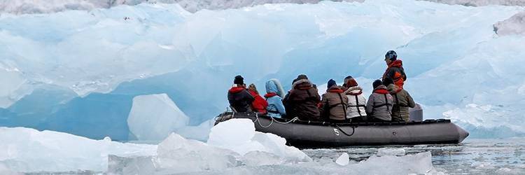 Croisière au milieu des icebergs