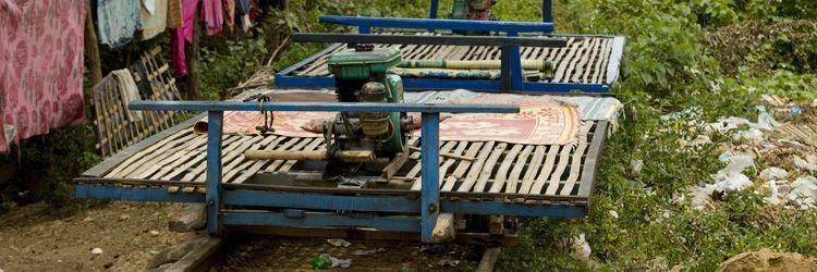 Expérience en bamboo train