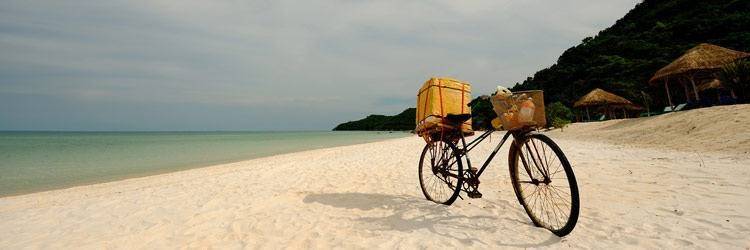 Exploration de l'ile de Khong à bicyclette
