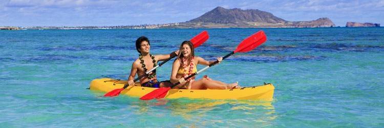 Faire du Kayak pour découvrir Hawaï