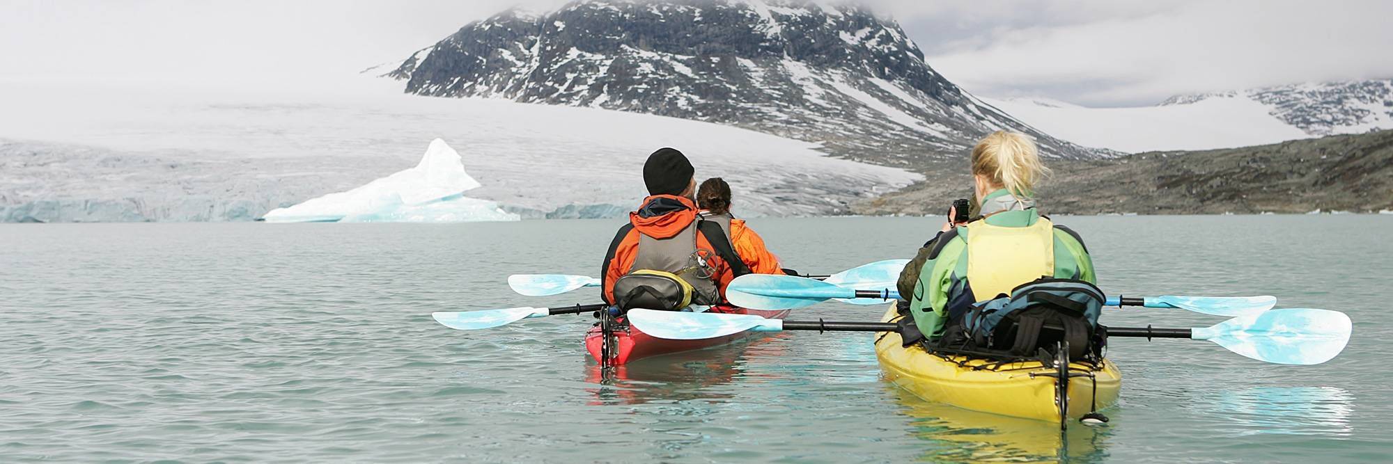 Kayak et randonnée sur glacier