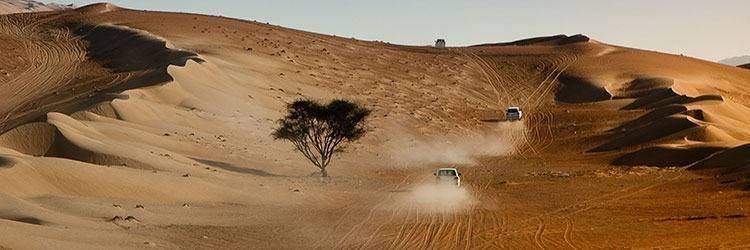 Le désert des Wahiba Sands en 4x4