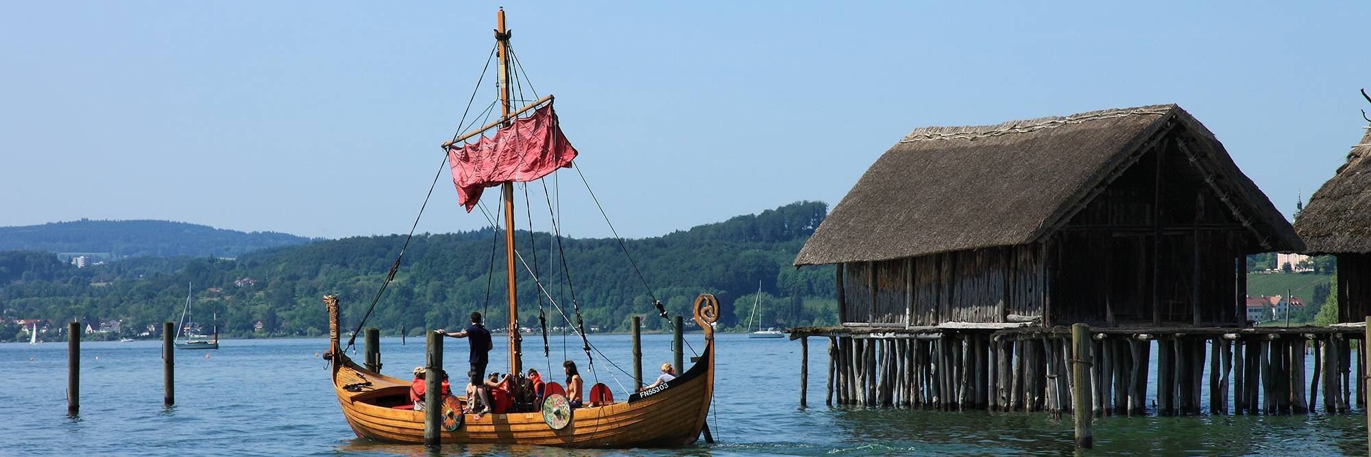 Pêche sur un bateau viking