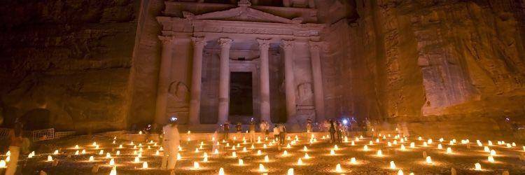 Petra by night