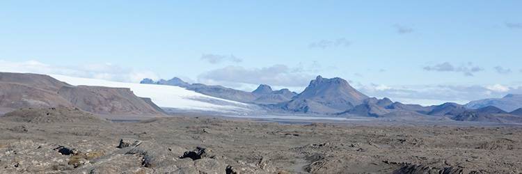 Sur le glacier Langjökull