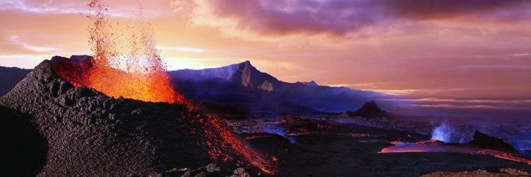 Survol du volcan en hélicoptère