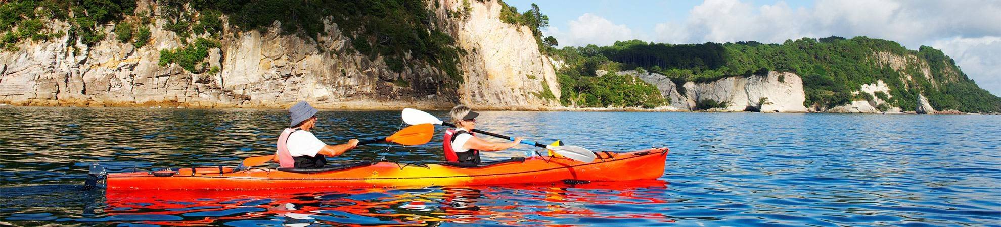 Kayak de mer sur la péninsule de Coromandel
