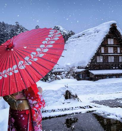 Le Japon sous la neige